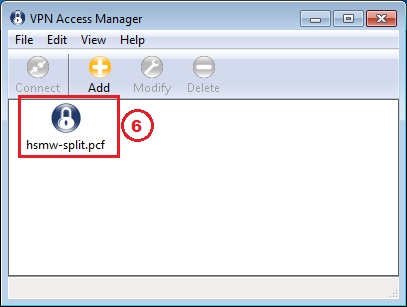 how to use vpn pcf file